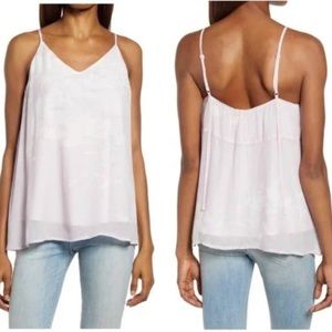 All Saints Size 6 Ally Futurae Tank Top Purple White Floral New NWT